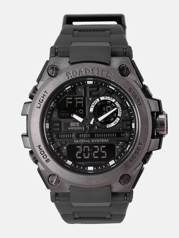 roadster analogue and digital watch
