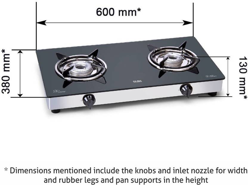 Glen 1020 GT Alloy Burners Aluminium Manual Gas Stove Price in India