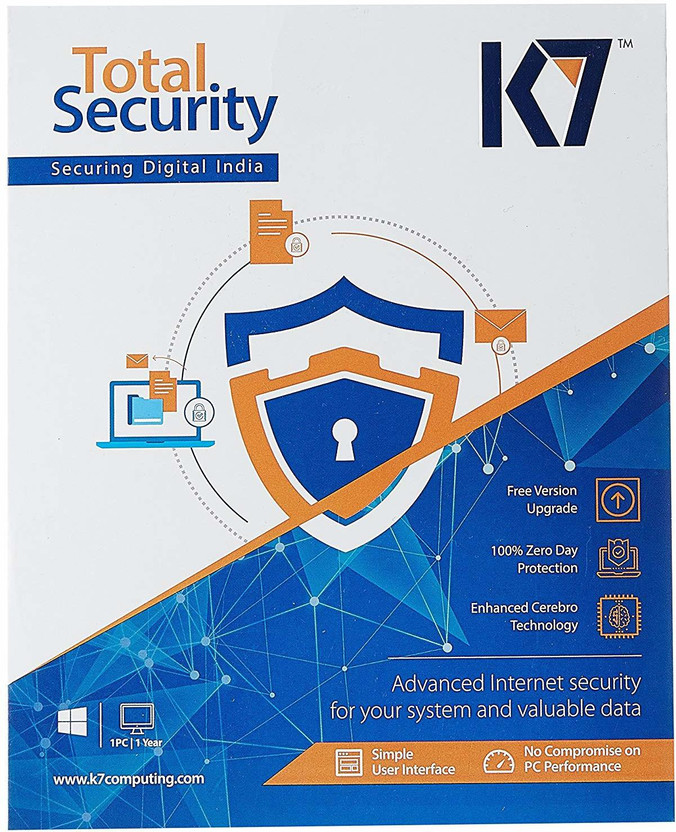 K7 Total Security 1 User 1 Year(CD/DVD)