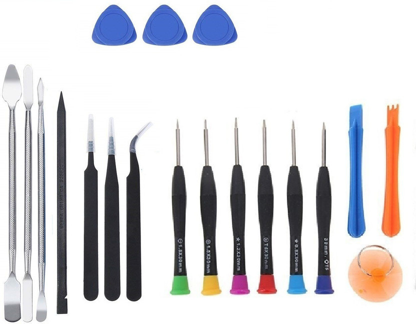 WOWSOME Screwdriver Set For Mobiles phones, tablet PDA, Watch Repairing Tools Kit with Esd Tweezer and Steel Pry Bar Precision Screwdriver Set(Pack of 18)