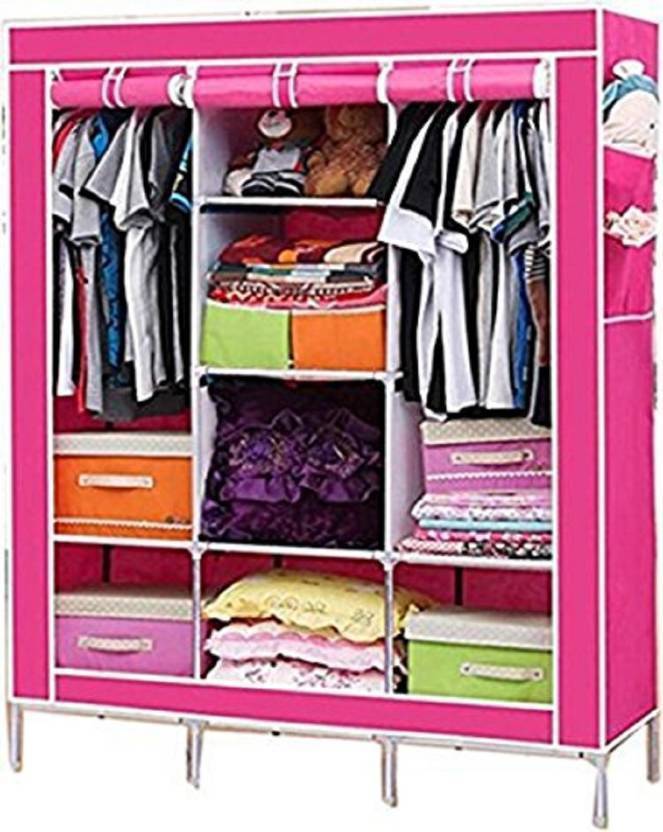 MEZIRE Collapsible Wardrobe 88130 PP Collapsible Wardrobe Price in