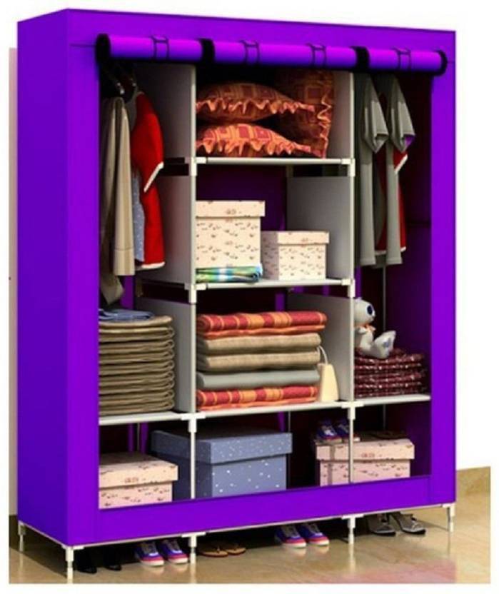 MEZIRE Collapsible Wardrobe 88130 PP Collapsible Wardrobe Price in ...