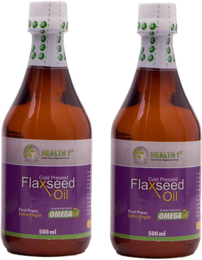 Health 1st Cold Pressed Flaxseed Oil Pack Of 2 x 500ml Flaxseed Oil