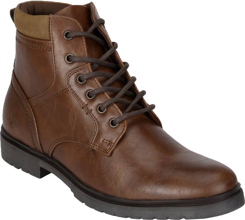 red tape biker boots