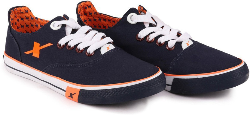 Sparx SM 192 N.BLUE ORANGE Canvas Shoes 