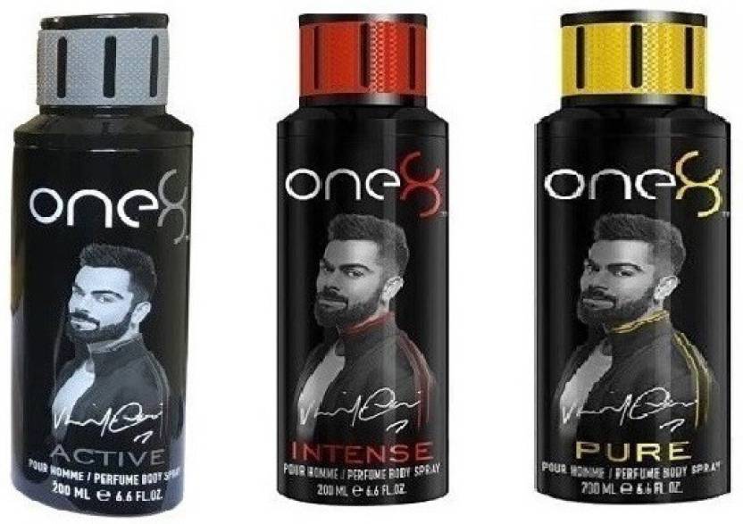 One 8 ACTIVE + INTENSE + PUERE Deodorant Spray - For Men - Price in ...