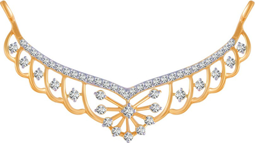 PC Chandra Jewellers DIAMOND TANMANIA 14kt Yellow Gold Pendant