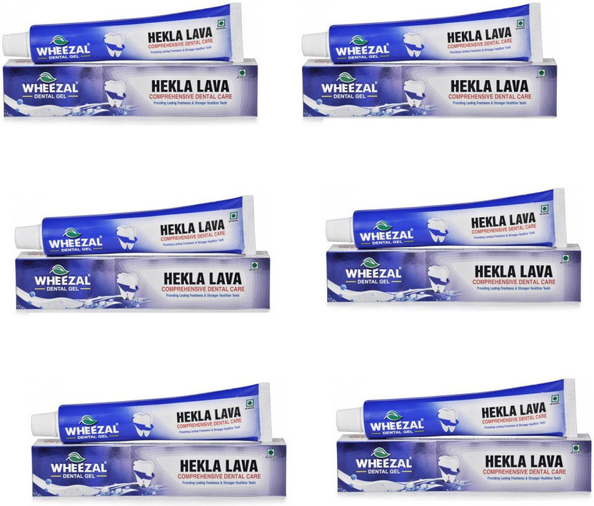 WHEEZAL DENTAL CARE GEL(PACK OF 6) Toothpaste(600 g, Pack of 6)