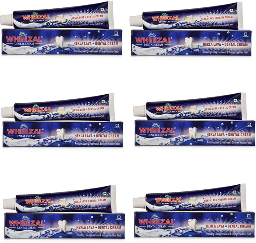 WHEEZAL DENTAL (PACK OF 6) Toothpaste(600 g, Pack of 6)