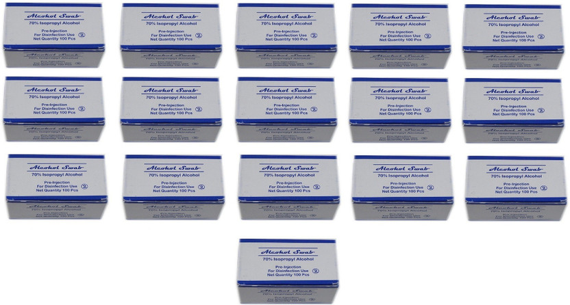 Cityhealth Medium Pads Individually Sealed Ideal for Pre-injection Skin Prep Contains 70% Isopropyl 1600 Alcohol Swab For Hospital Bulk Buy(1600 Units)