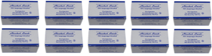 Cityhealth Medium Pads Individually Sealed Ideal for Pre-injection Skin Prep Contains 70% Isopropyl 1000 Alcohol Swab For Hospital Bulk Buy(1000 Units)