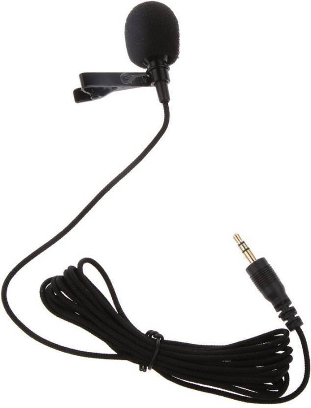 WORLD ONLINE Best Quality 3.5mm Clip Microphone Collar Mike for Voice