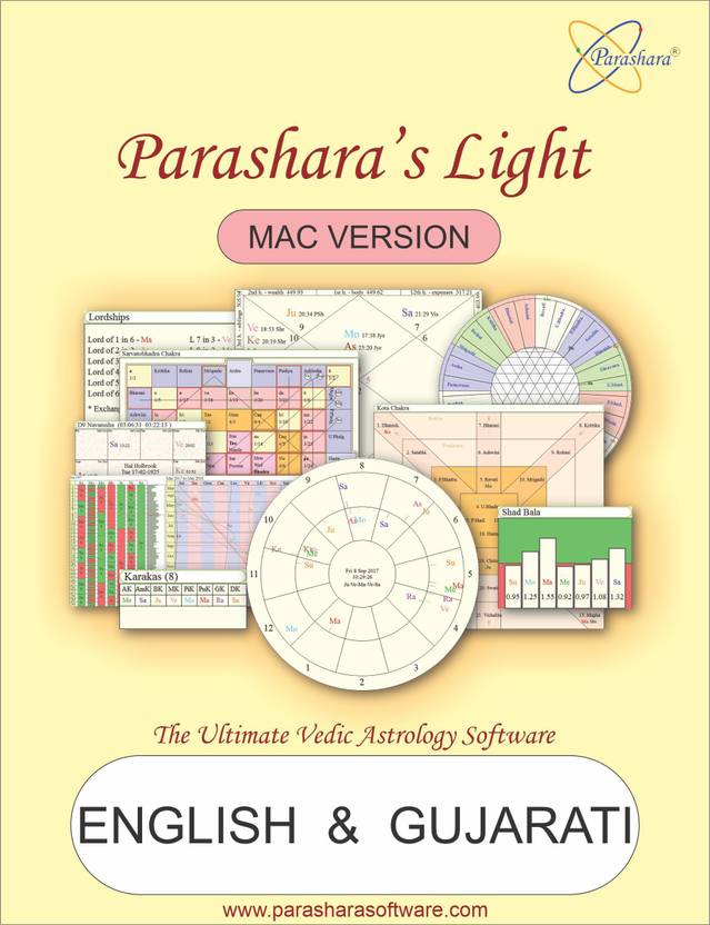 Parashara Light 9.0 English + Gujarati Mac Astrology Software ...