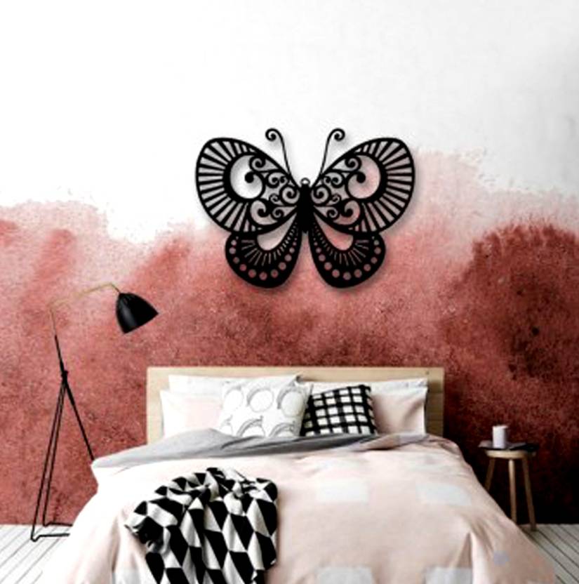 The 3D Wall Art BUTTERFLY WALL DECOR 20(Black) Price in India Buy The
