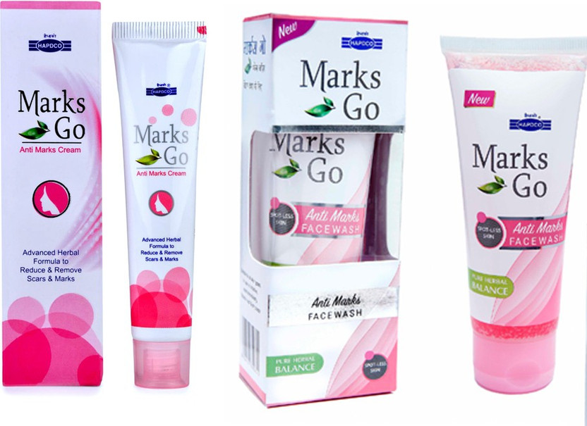 HAPDCO ANTIMARKS COMBO-MARKS GO CREAM+MARKS GO FACEWASH(2 Items in the set)