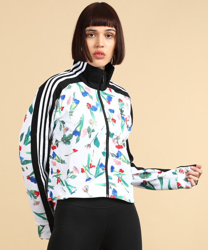 floral print adidas jacket