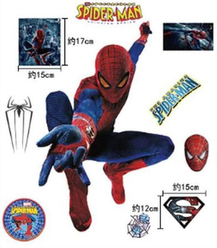 Interior Xpression 90 cm Wall Sticker "3D SpiderMan" Self Adhesive