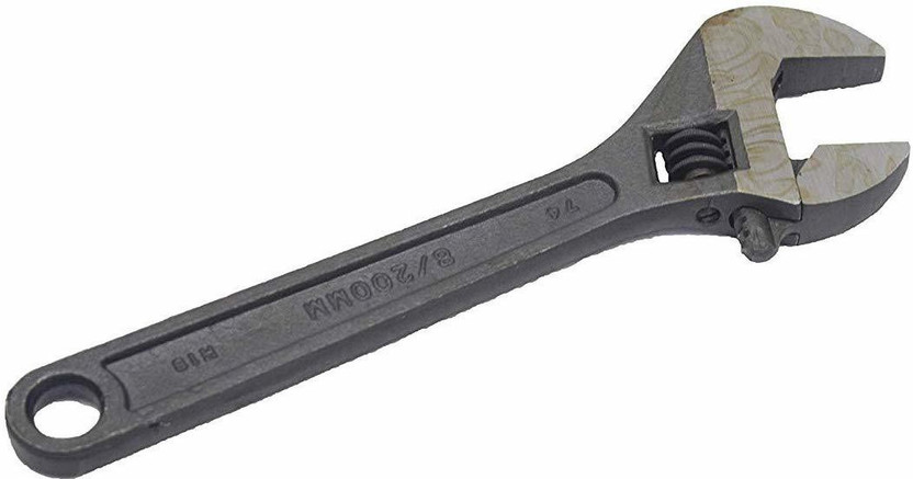 GSK Cut Adjustable Wrench Spanner - 8 Inch 200 mm Single Sided Adjustable Wrench