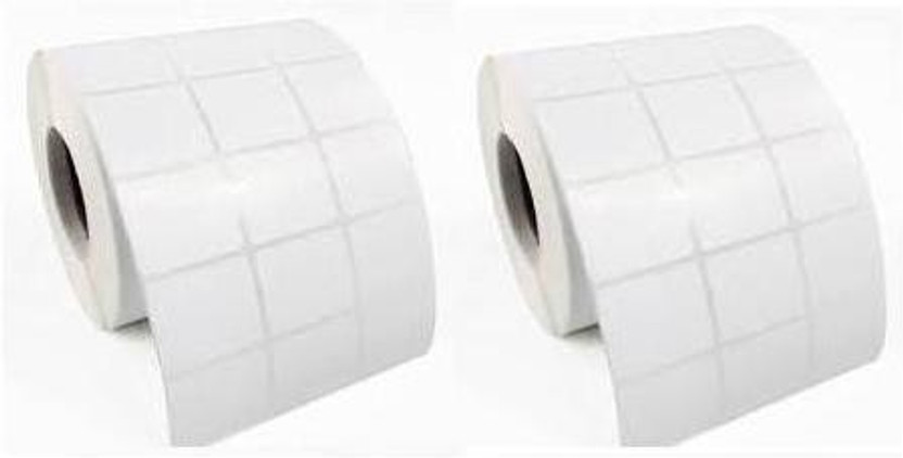 youtech 30MMX20MM (1.18inch X0.79inch) Barcode Label Self-adhesive Paper Label (White) 1ROLL 6500 LABELS set of 2 Roll Labels In Roll, Permanent Self Adhesive Paper Label(White)