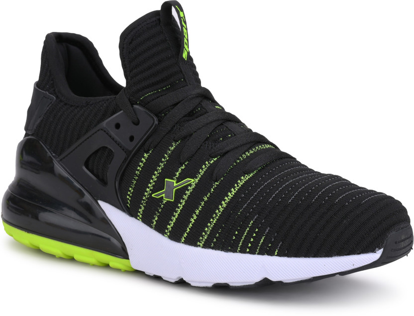 Sparx Men SM-446 Black White Running 
