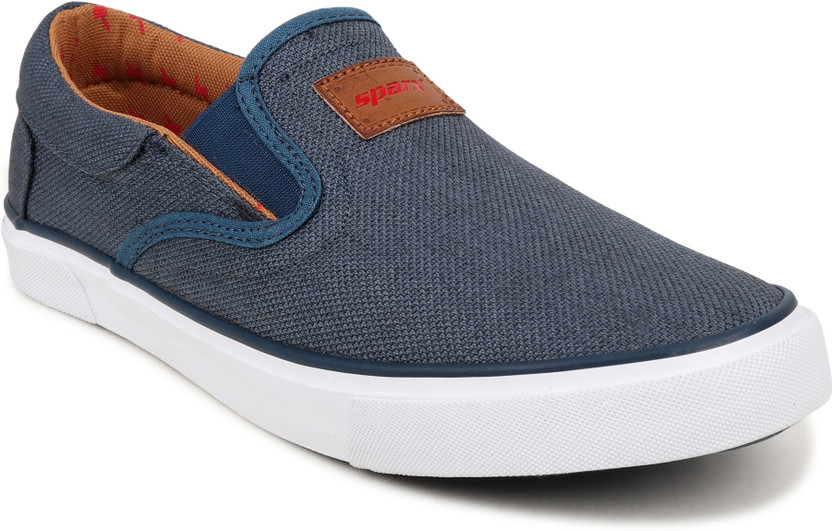 Sparx Men SM-306 Blue White Slip On 
