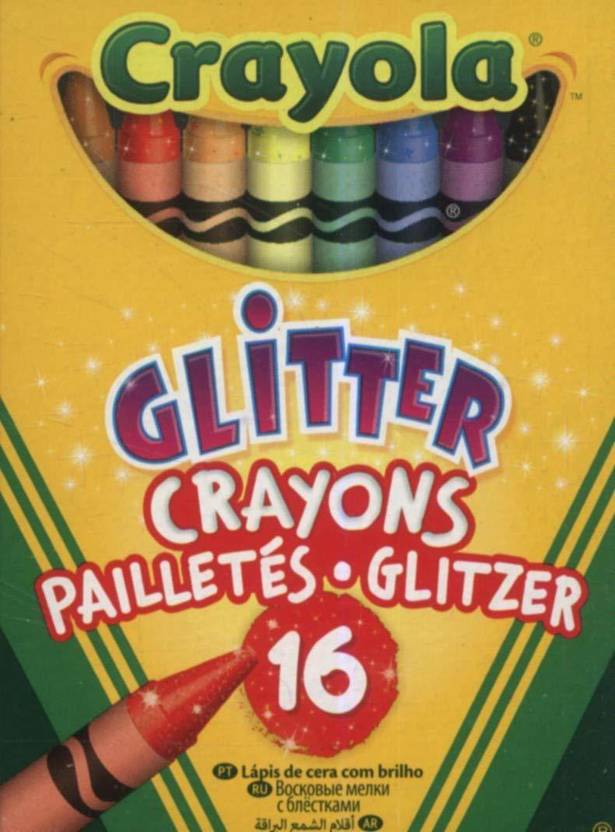 CRAYOLA Bulk Buy Glitter Crayons 16/Pkg 523716 (3Pack)