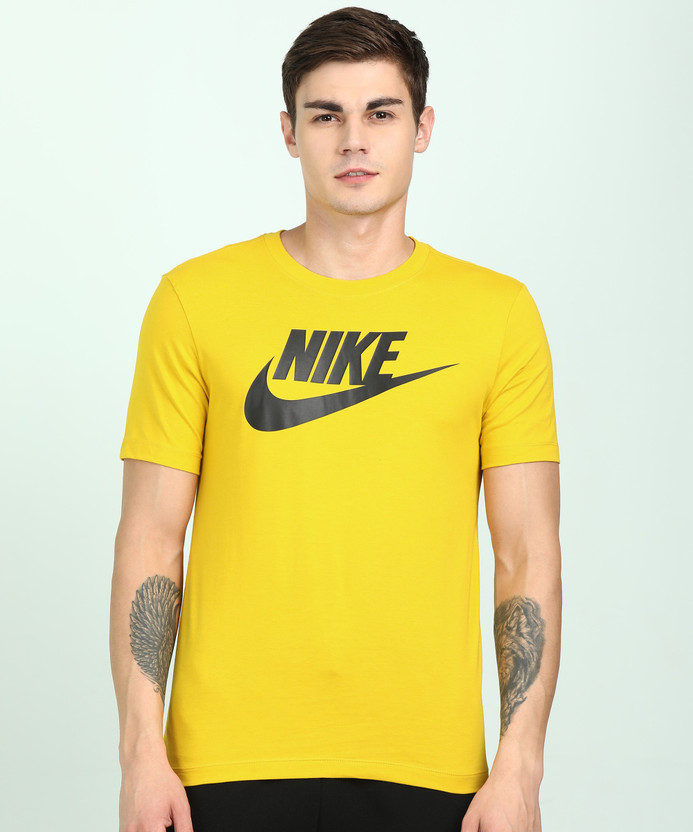Men yellow nike shirt clearance