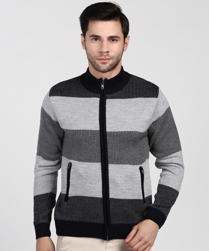 DUKE Striped Crew Neck Casual Men Dark 