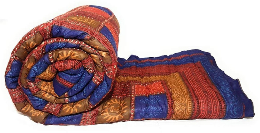 SVT Printed Single Quilt for  Heavy Winter(Cotton, Multicolor)