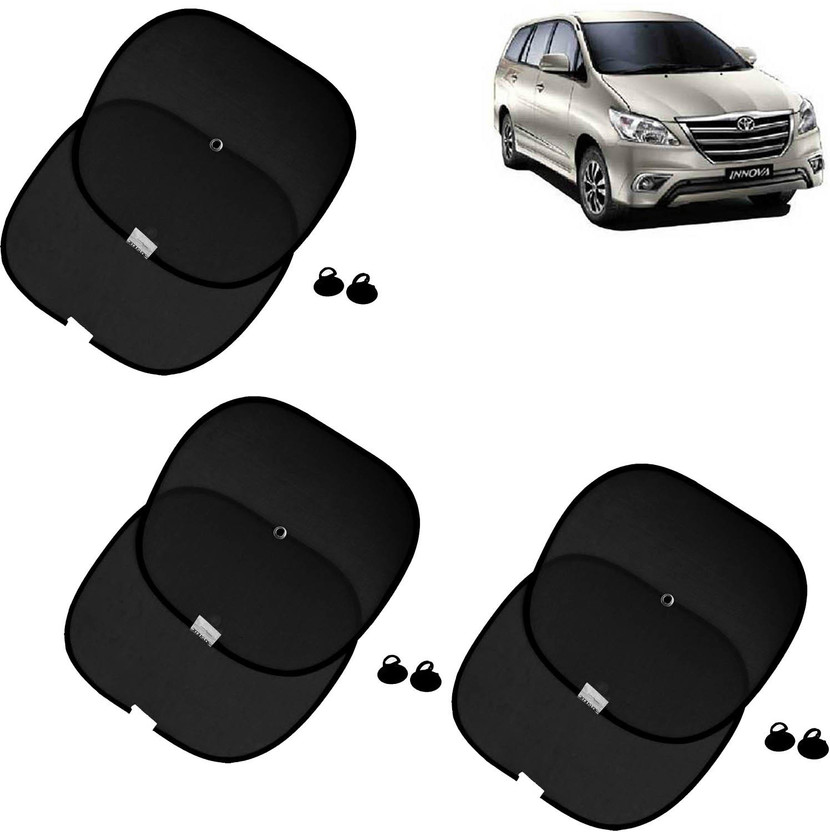 aksmit Side Window Sun Shade For Universal For Car Universal For Car(Black)