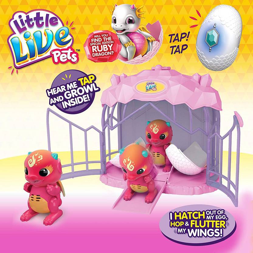Little Live Pets Dragon Season 1 Cage Playset, Toys for Girls Cartoon