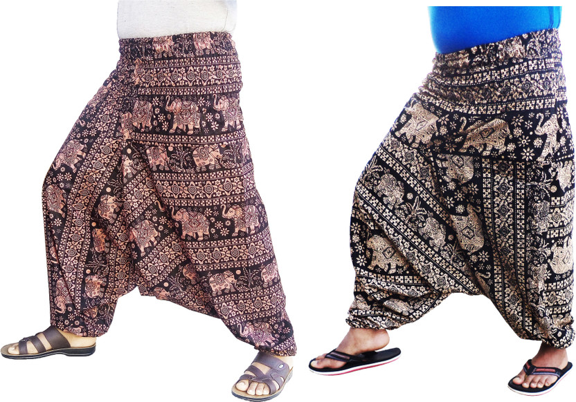 iCare Animal Print Cotton Men Harem 