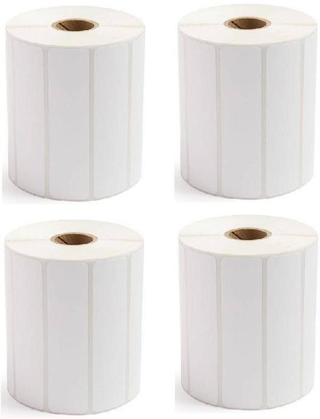 youlogic youlogic 100MMX25MM Barcode Label 1''up Self-adhesive Paper Label (White) 1ROLL 1000 LABELS Pack of 4 Roll Cromo Paper Label(White) - Flipkart Deal