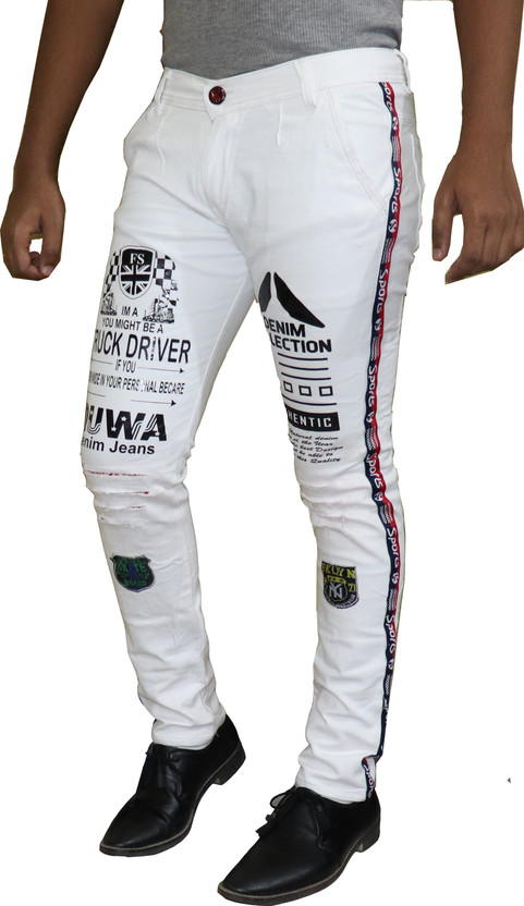 Reliable Cart Slim Men White Jeans 