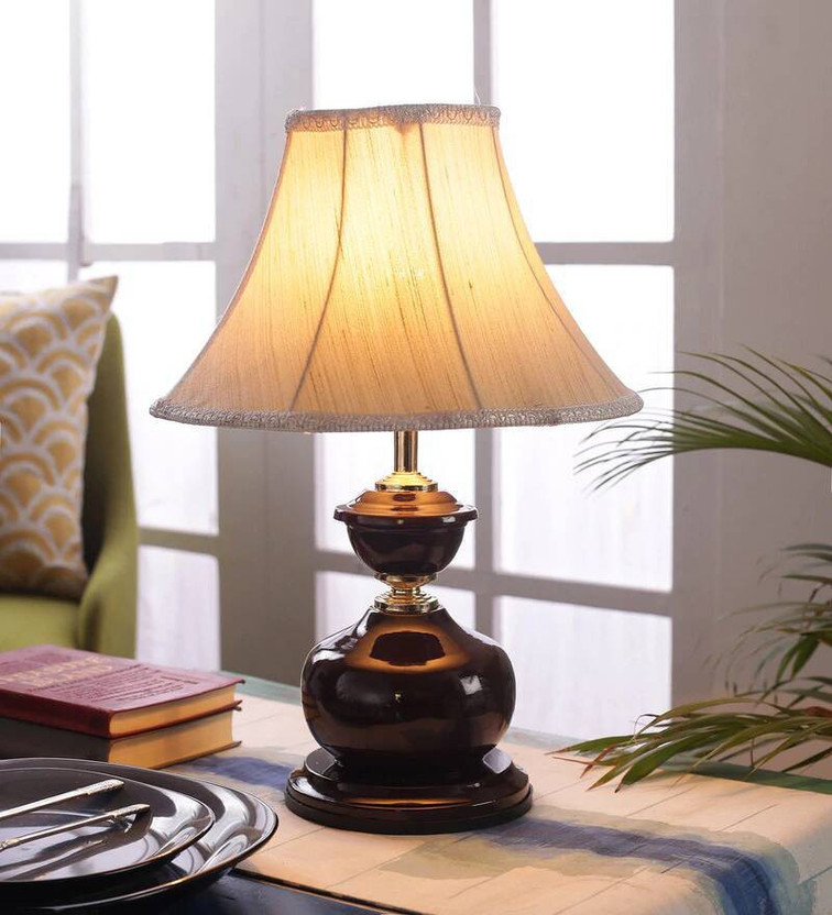 foziq TL27011 Table Lamp(38 cm, Beige)