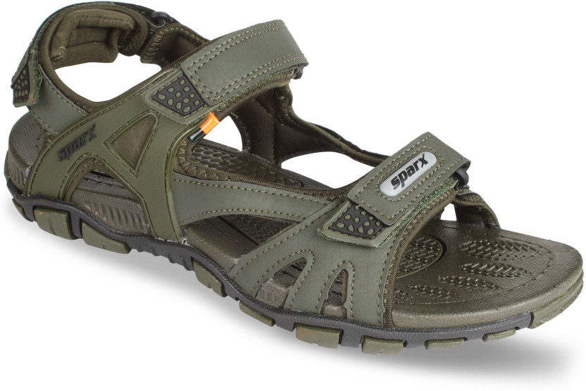 Sparx SS-496 Men Olive, Black Sandals 