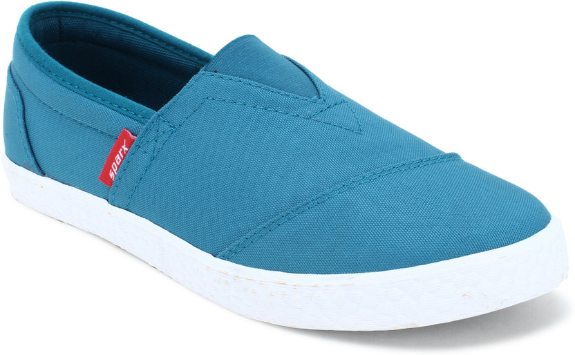 Sparx Men SM-385 Blue White Slip On 
