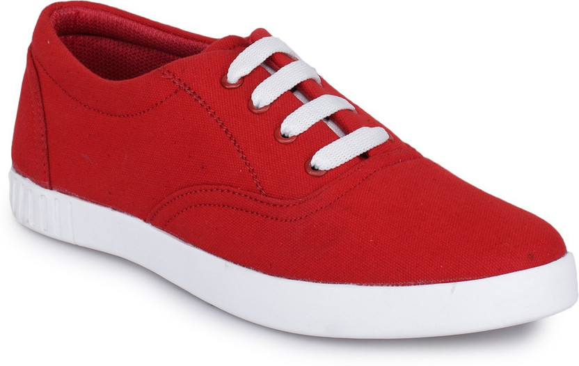 D-SNEAKERZ Red Canvas casual Shoes 