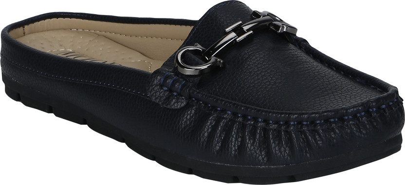 Red Tape Open Back Loafers For Women 