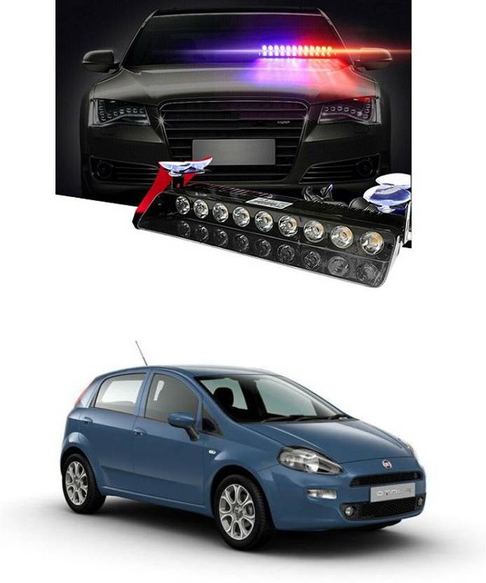 PRTEK Led 9 Red Blue, White Flasher Strobe Light With 6 Flashing Modes