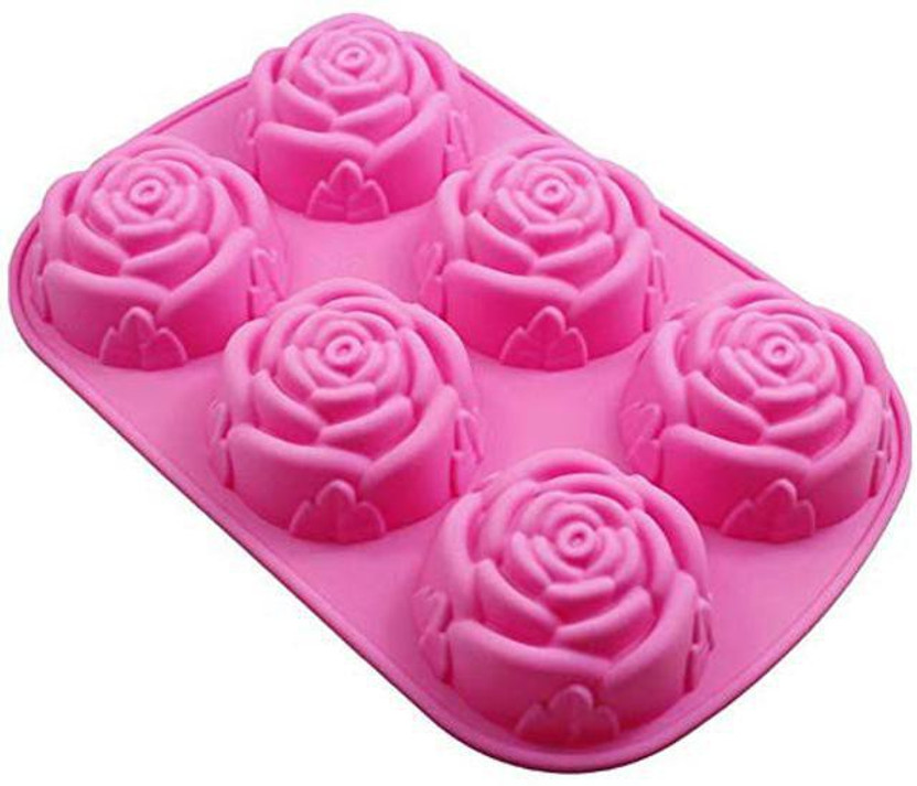 Xeekart Silicone Cupcake/Muffin Mould 6 cavity(Pack of 1)