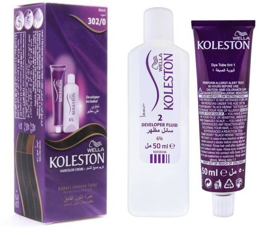 Wella Professionals Koleston 302/0 Hair Color black , Black Price in