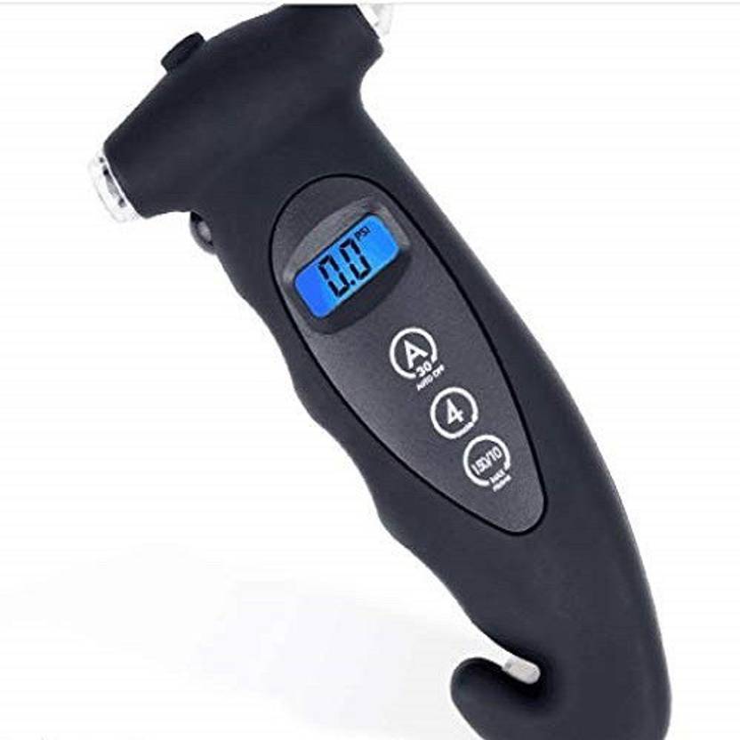 QAWACHH Digital Tire Pressure Gauge 4IN1 Utility Tool Tyre Pressure