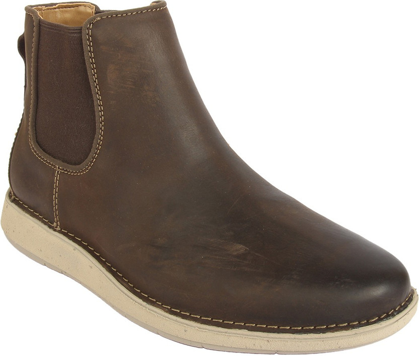 brown boots clarks