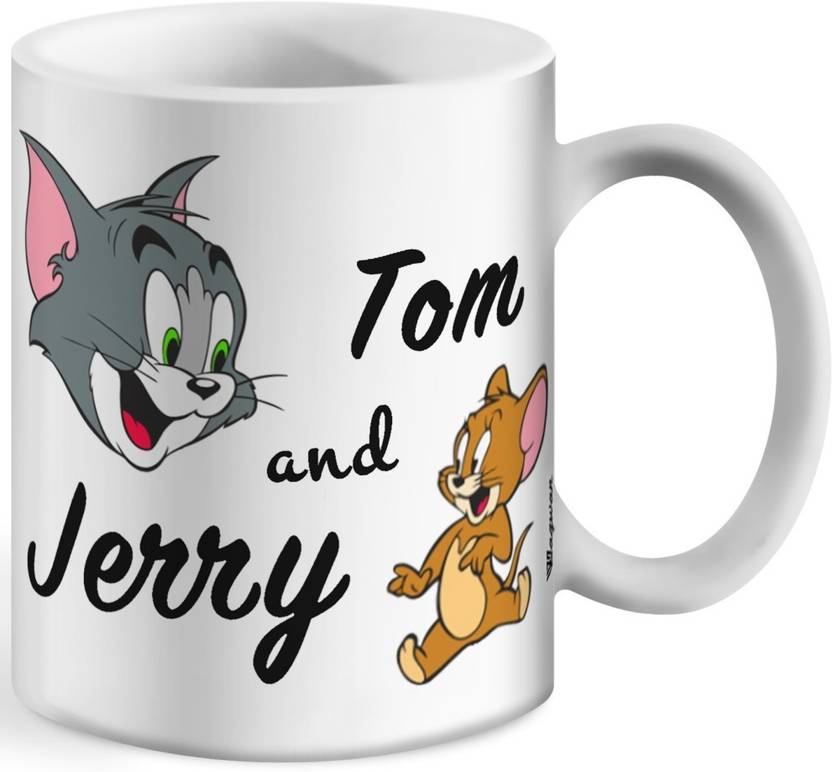Wagwan Tom And Jerry Printed Birthday Gifts For Brother Sister Ceramic