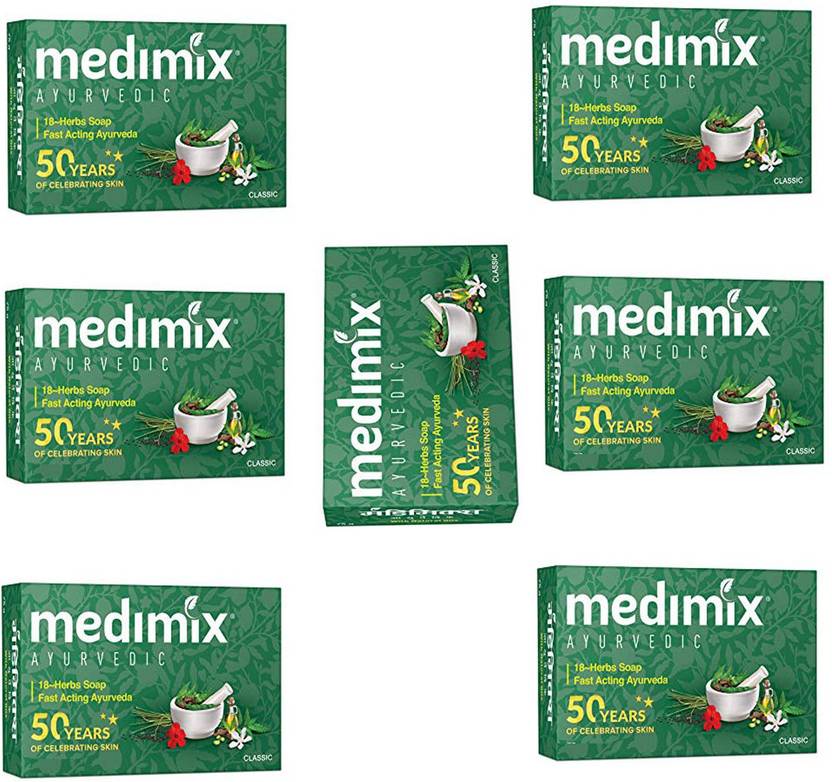 MEDIMIX AYURVEDIC NEEM18 HERBS SOAP FAST ACTING AYURVEDA SOAP 75X7 GM