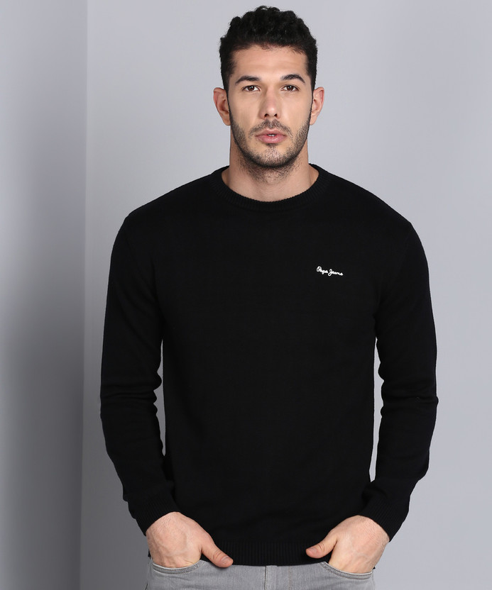 Pepe Jeans Solid Crew Neck Casual Men 