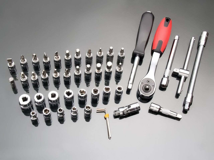 TORIVO MR.VINTAZE 46 in 1 Pcs Tool Kit & Screwdriver and Socket Set Combination Tool Cas Gym & Fitness 46 in 1 Pcs Tool Kit & Screwdriver