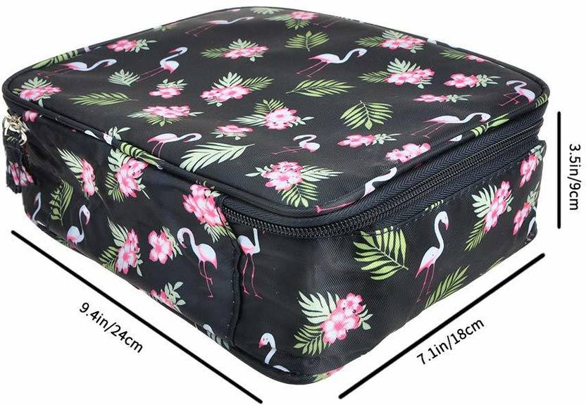 SKYFUN Nylon Fabric Travel Toiletry Makeup Cosmetic Vanity Box Bag Kit Makeup Vanity Box Price