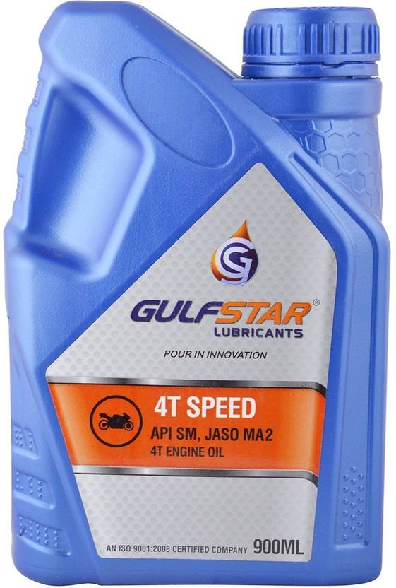 GULF STAR 4T Speed SAE 10W30_900ml Synthetic Blend Engine Oil Price in